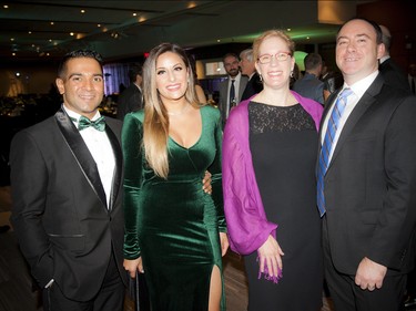 From left, Rahul Kochar of Phoenix Homes, Simran Kochar, Joanne Charron and Ray Charron, VP of finance with Mattamy Homes.