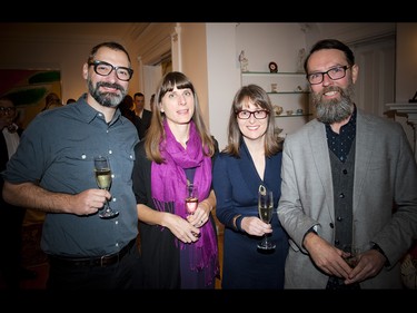 From left, JP Guevremont, Amy Thompson, Dr. Bridget Thompson and Danny Hussey.