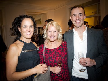 From left, Linda Reinstein, Sheila Aitken-Morrow and Andrew Morrow.