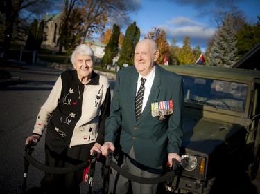 Les Peate, a Korea War veteran who was honoured during the special evening, along with his wife Joyce Peate.
