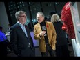 Ottawa Mayor Jim Watson speaks with artist Dale Dunning.