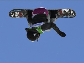 File photo/ Canadian snowboarder Laurie Blouin