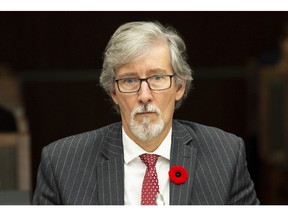 Privacy Commissioner Daniel Therrien waits to appear at the House of Commons information, privacy and ethics committee in Ottawa, Thursday November 1, 2018.