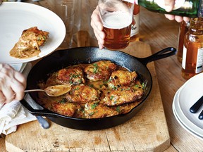 Chicken thighs with creamy mustard sauce from Cook Like a Pro: Recipes & Tips for Home Cooks by Ina Garten.