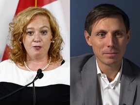 (L to R) MPP Lisa MacLeod and Patrick Brown.