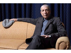 Leonard Cohen sits for a portrait, in Toronto on Saturday, February 4, 2006. A Montreal exhibit celebrating the work and life of Cohen is heading on an international tour next year.
