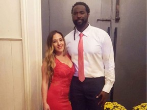 Xavier Fulton and Ashley Fulton in a handout photo. Xavier Fulton is a Canadian Football League offensive lineman. Ashley Fulton is a co-found of the group Women of the CFL, who are wives/partners of CFL players.