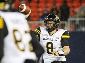 Tiger-Cats quarterback Jeremiah Masoli had to deal with season-ending injuries to a handful of receivers during the 2018 CFL season, but still threw for more than 5,000 yards.