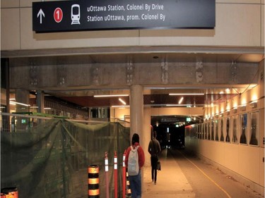 U Ottawa Station of the LRT.