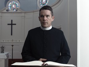 Prince Hawke in a scene from First Reformed.