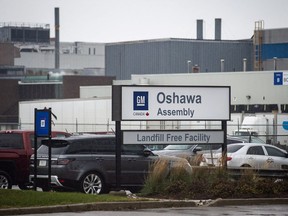The Oshawa's General Motors car assembly plant in Oshawa, Ont., Monday Nov 26 , 2018.