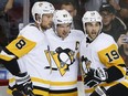 The Pittsburgh Penguins were without their captain, Sidney Crosby, when they faced off in Ottawa on Saturday night, but Derick Brassard, right, returned from injury to play against his former Senators teammates.