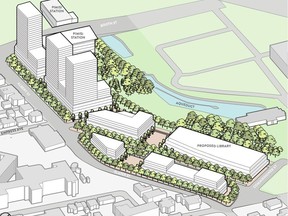 The City of Ottawa and the National Capital Commission hired a planning firm to come up with a preliminary development plan for the future central library site at 555 Wellington St. and the land to the west, near the Pimisi LRT station.