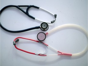 Stethoscopes.