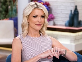 In this Sept. 21, 2017 file photo, Megyn Kelly poses on the set of "Megyn Kelly Today" at NBC Studios in New York.