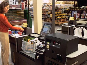 Self-checkout.