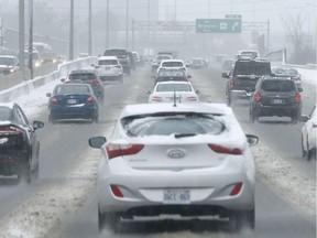 The Ontario Provincial Police are urging drivers to be extra cautious on their drive home after several collisions Wednesday afternoon along major roadways.
