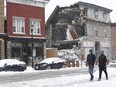 Magee House on Wellington Street after a overnight snow storm in Ottawa Friday Nov 17, 2018.