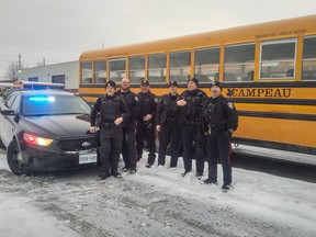 Ottawa police used a school bus to catch distracted drivers.
