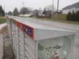 A graffiti tag is seen on a Canada Post mailbox on St. Thomas St. in Tecumseh on Nov. 30, 2018.