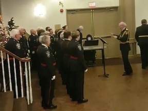 ‏The Ottawa Police Chorus with a salute to the late Stan Lee sing the Spiderman