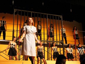 Velma Kelly played by Carmen Milewski, during the Woodroffe High School's Cappies production of Chicago High School Edition, held on December 07, 2018 at Woodroffe High school, in Ottawa, On.