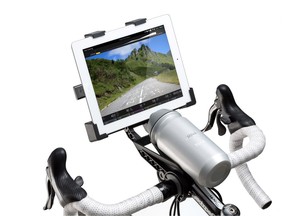 You can binge on Netflix while pedalling at home thanks to this bike bracket.