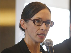 Laura Dudas, Ottawa city councillor for ward 2, Innes, speaks at a Board of Trade business dialogue session on Dec. 13.