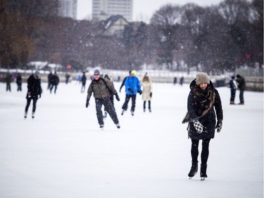 The National Capital Commission launched the Rideau Canal Skateway's 49th season by opening a 2.7-kilometre section Sunday, Dec. 30, 2018. Sara O'Neill, an NCC board member got out for a skate Sunday morning.