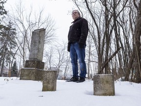 Jean-Guy Ouimet in the Barber Cemetery in Gatineau. December 5, 2018.