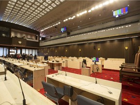 The Senate of Canada Building, formerly the Government Conference Centre, is shown on Dec. 13. Senators will make it their new gathering place in 2019.