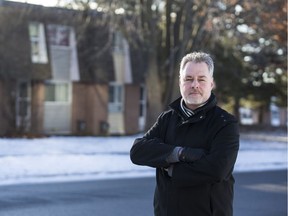Mark Taylor, former city councillor, outside a social housing project in Ottawa. Taylor did a extensive examination of the city's social housing policy.