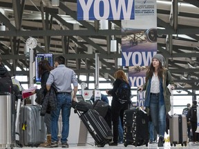 The departure level of the Ottawa International Airport on Friday, its busiest day of the year.