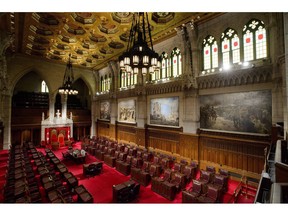 The Senate is pictured on Parliament Hill in Ottawa on November 13, 2018.