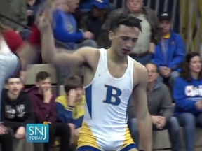 Before the match a referee told Johnson he would forfeit his bout if he didn't have his dreadlocks cut off. Johnson had his hair cut minutes before the match and a South Jersey Today reporter tweeted video of the incident.