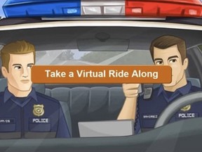 Ottawa police services virtual ride-along on Twitter promotion.