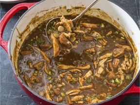 Chicken and Sausage Gumbo,  This recipe appears in the cookbook "Dutch Oven."