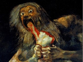 Detail from Francisco Goya's Satan Devours His Son.