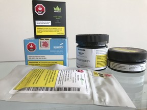 A selection of marijuana ordered from the Ontario Cannabis Store.