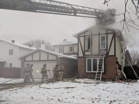 Ottawa Fire Services responded on Wednesday, Dec. 5, 2018, to reports of heavy brown smoke coming from around the chimney of a house on Voyageur Drive, near Hiawatha Park. Scott Stilborn