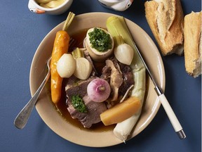 Pot-au-feu d'hiver from the cookbook "Joe Beef: Surviving The Apocalypse" by Frederic Morin, David McMillan and Meredith Erickson is shown in this undated handout photo.