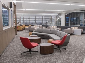 Air Canada's new Maple Leaf Lounge at LaGuardia Airport in New York opened Tuesday