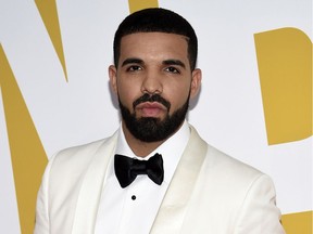Drake, seen here in a 2017 file photo, spent a million-dollar budget for the video for God's Plan giving out money to less-fortunate folks in Miami.