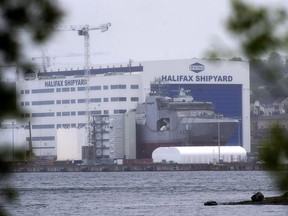 The Irving Shipbuilding facility is seen in Halifax on June 14, 2018.