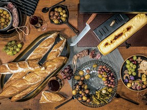 "I like the flexibility of doing a simple, hot cheese dish like fondue or raclette (pictured) for the holidays," says Tia Keenan.