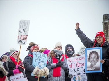 Ottawa's Women's March Canada took place Saturday Jan. 19, 2019 starting at Parliament Hill and marching down Bank Street to Lansdowne, braving the extreme cold weather.