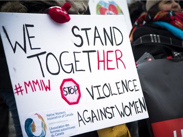 Ottawa's Women's March Canada took place Saturday Jan. 19, 2019 starting at Parliament Hill and marching down Bank Street to Lansdowne, braving the extreme cold weather.