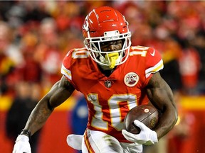 Explosive receiver Tyreek Hill is a triple threat for the Chiefs.