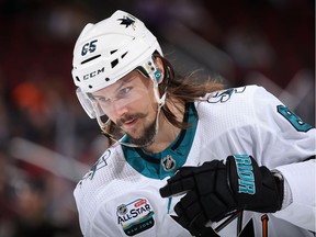 The San Jose Sharks' Erik Karlsson has been his usual point-producing self lately.