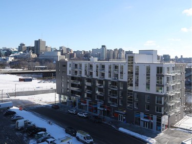 O is a six-storey condo in Gatineau that is the first to be built at Zibi. Residents began moving in before Christmas.